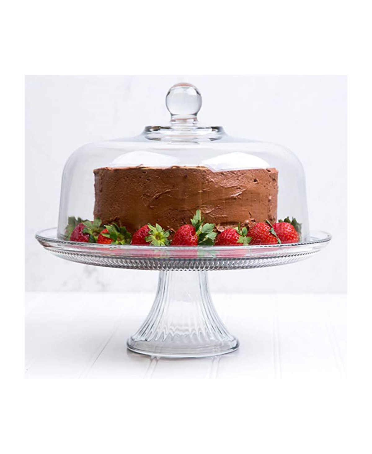 Anchor Hocking 2 Pc Canton Cake Set