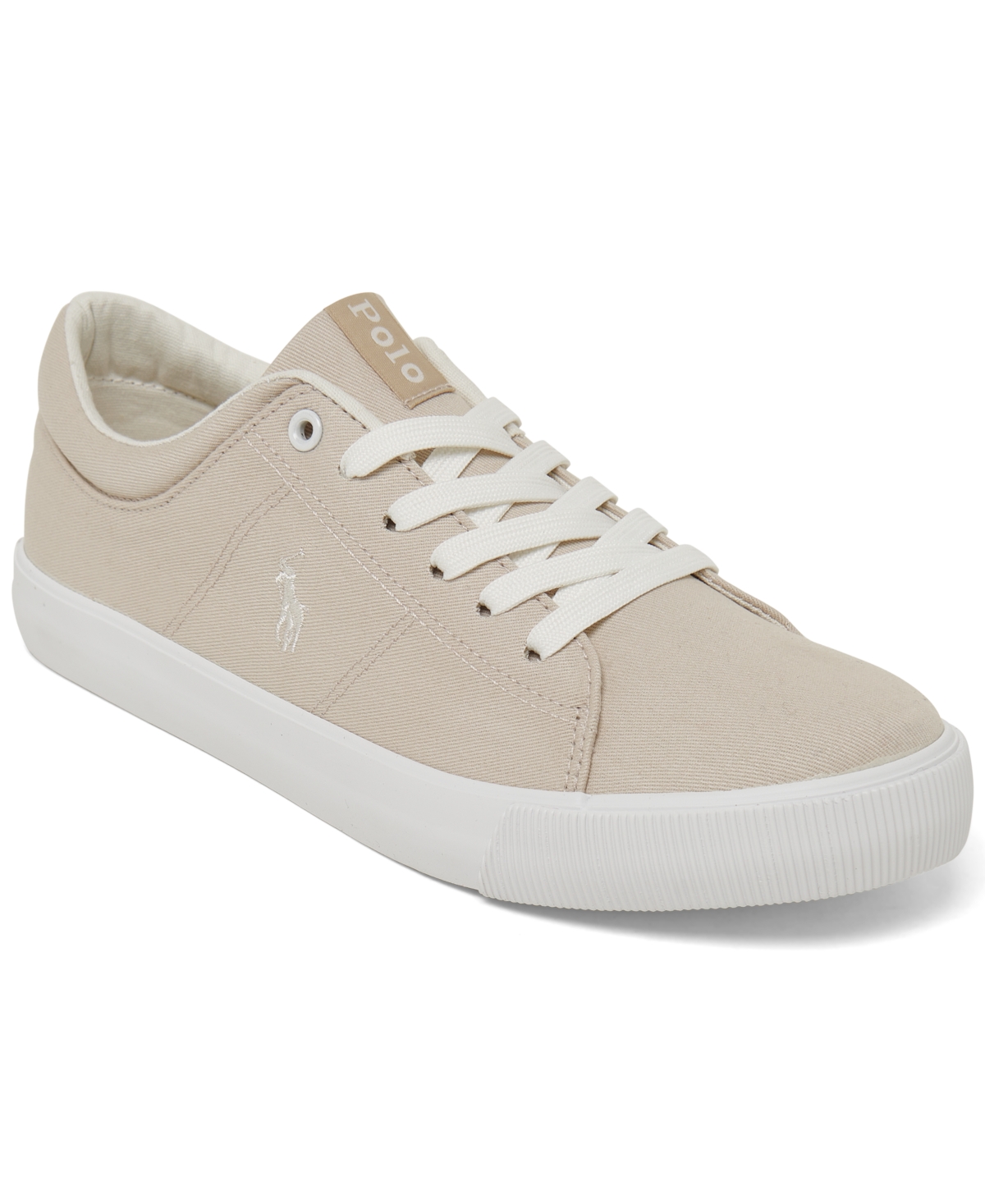 Polo Ralph Lauren Kids' Big Girls Elmwood Casual Sneakers From Finish Line In Sand Twill