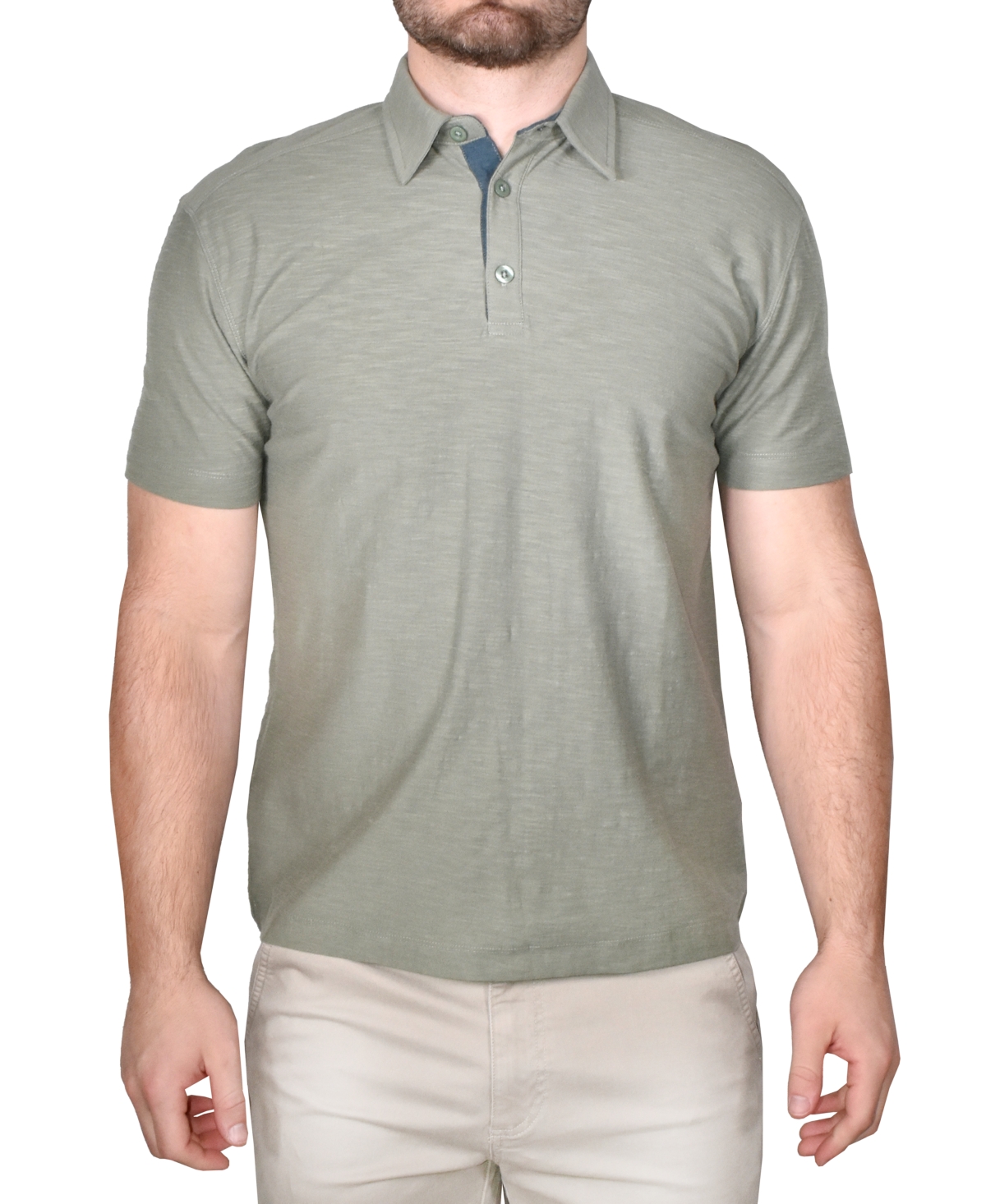 Vintage 1946 Men's Garment-Dyed Slub Knit Polo