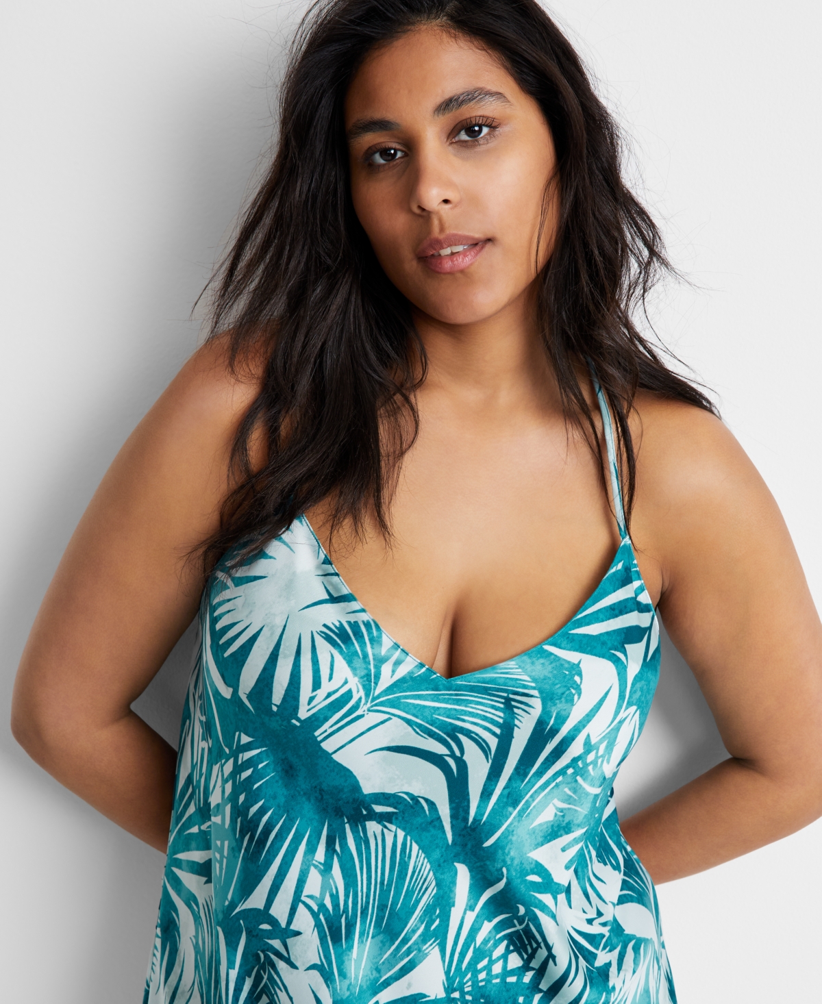 State of Day Women's Crepe de Chine Chemise, Created for Macy's