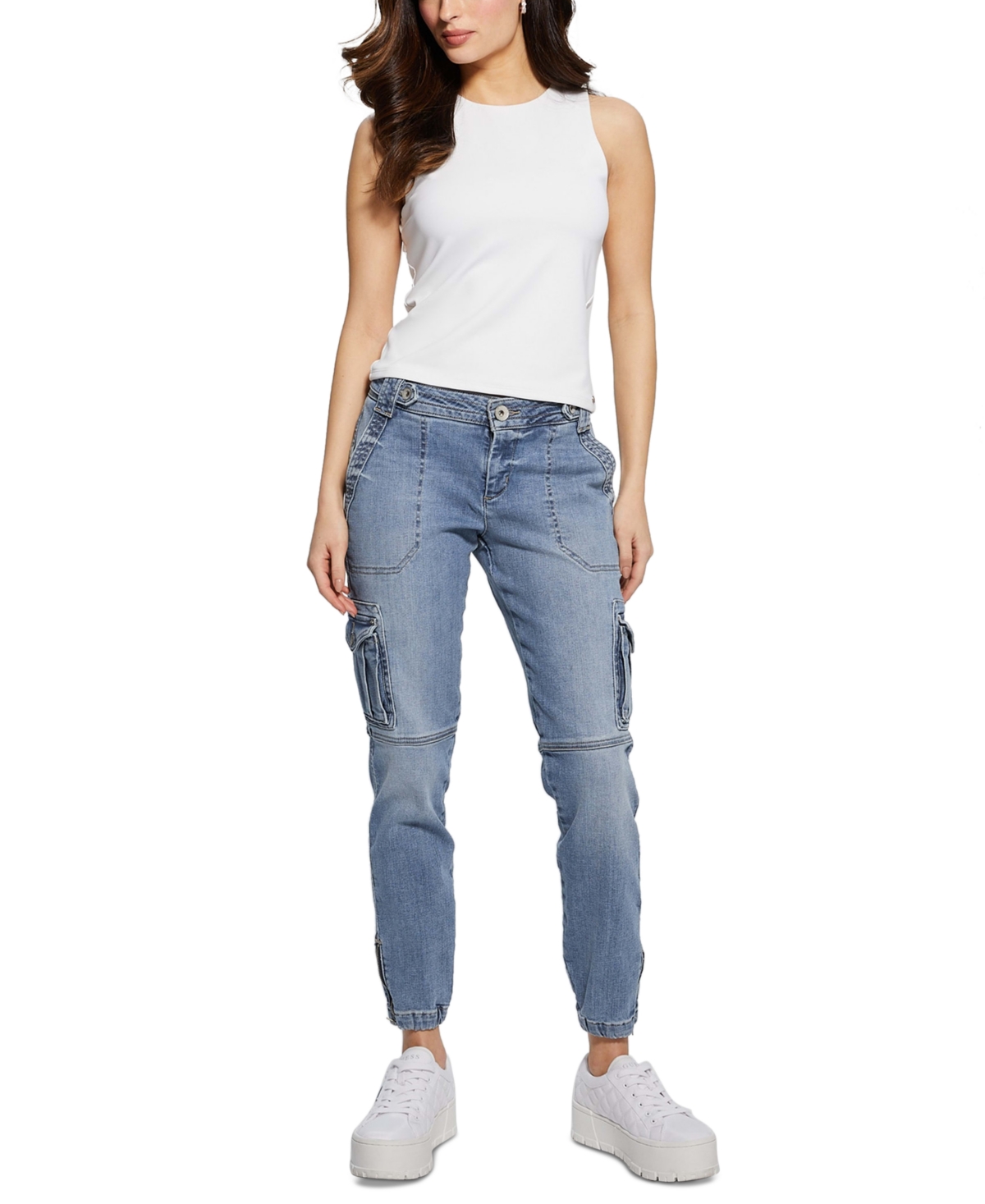 Guess Women's Cadet Cargo Jeans