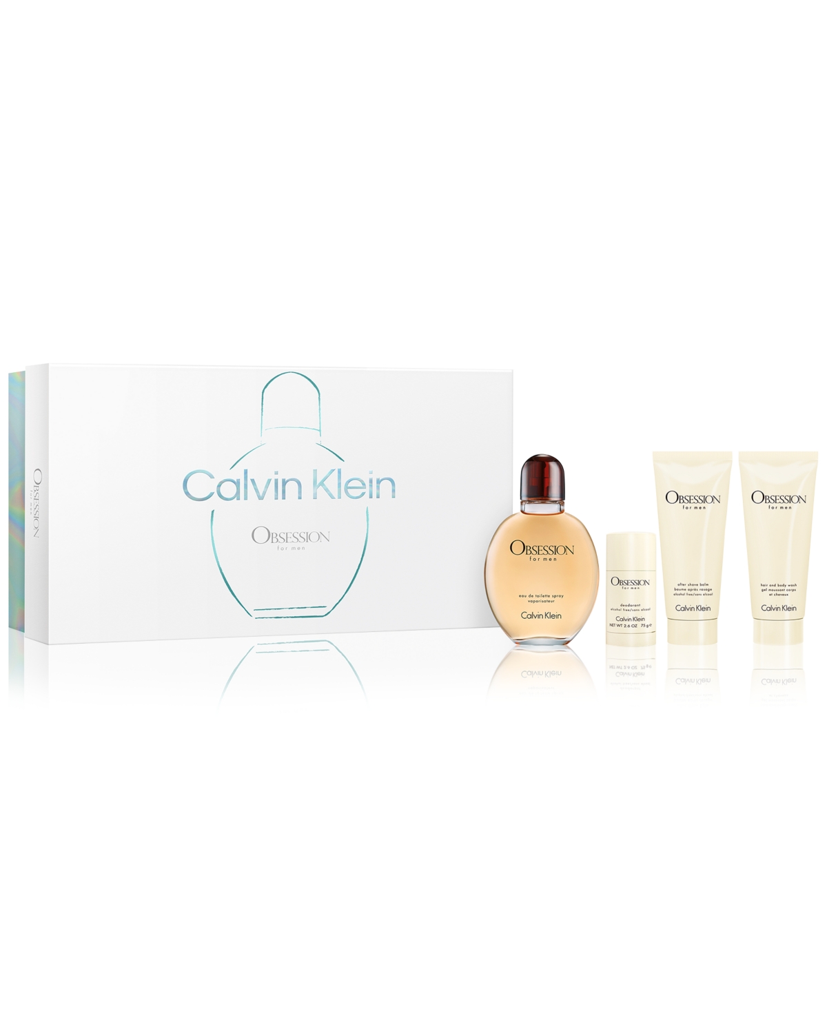 Shop Calvin Klein Men's 4-pc. Obsession Eau De Toilette Gift Set In No Color