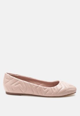 janice quilted ballerina flats
