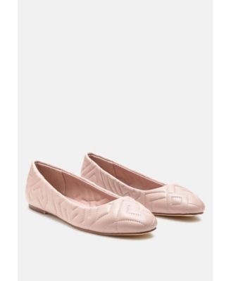 janice quilted ballerina flats