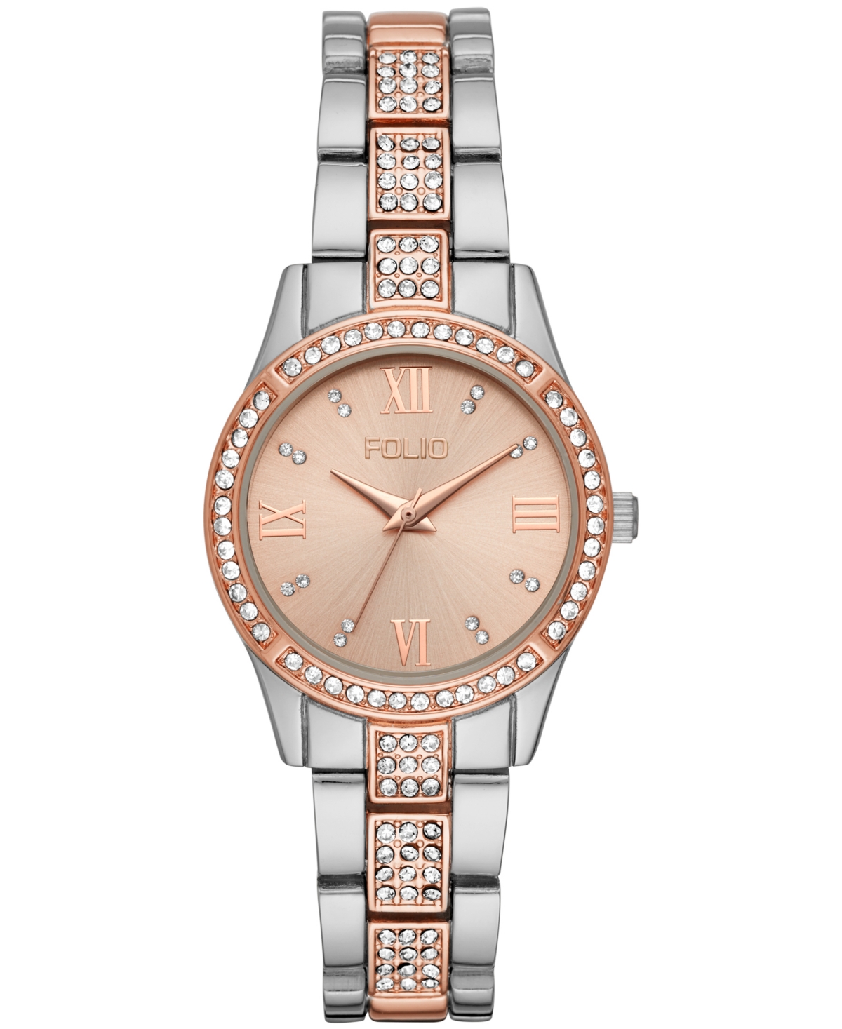 Women's Three Hand Two-Tone Alloy Watch 32mm - Two-Tone