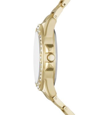 Women's Three Hand Gold-Tone Alloy Watch 26mm Gift Set