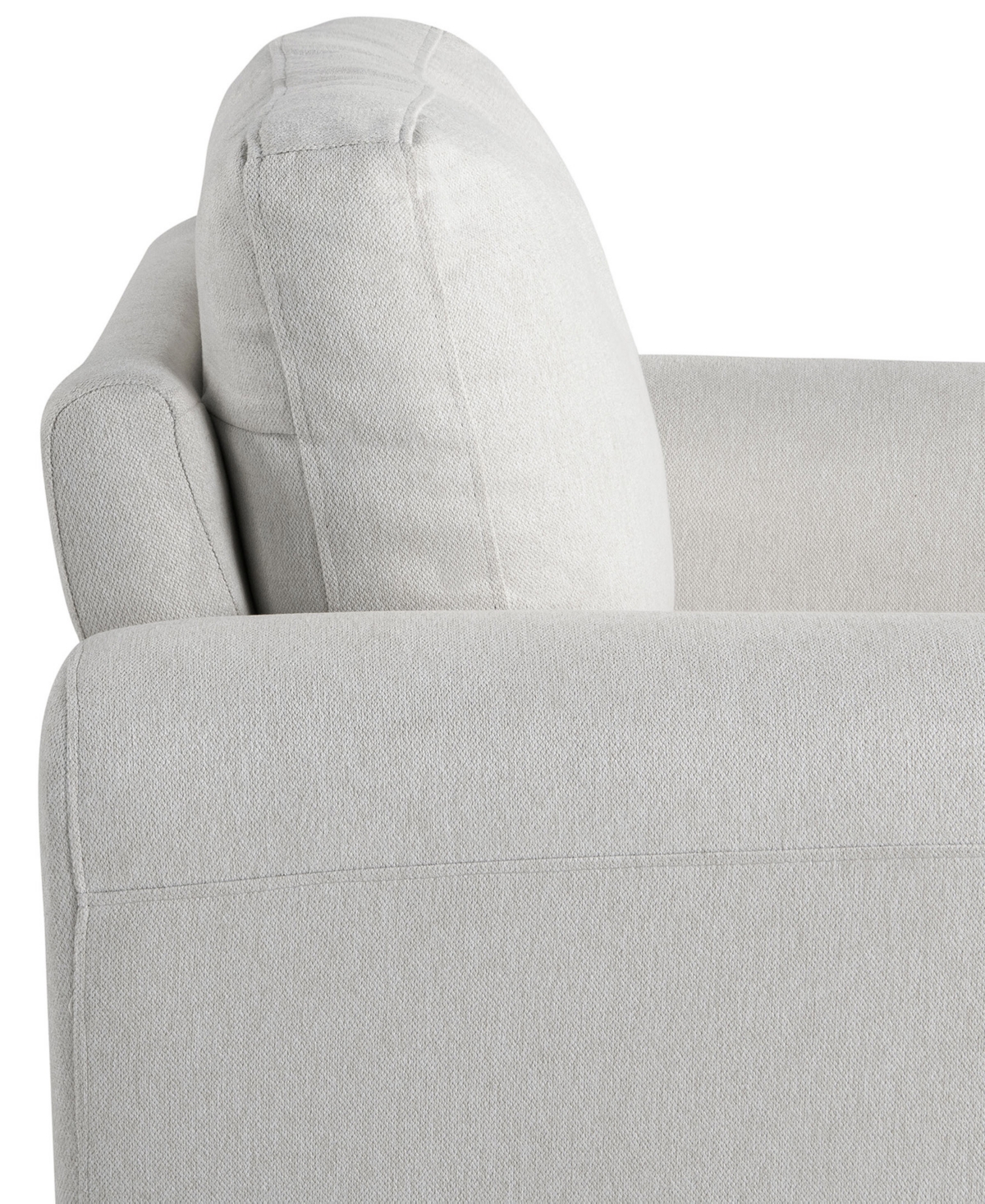 Shop Lifestyle Solutions 35.4" Microfiber Wilshire Chair With Rolled Arms In Oyster