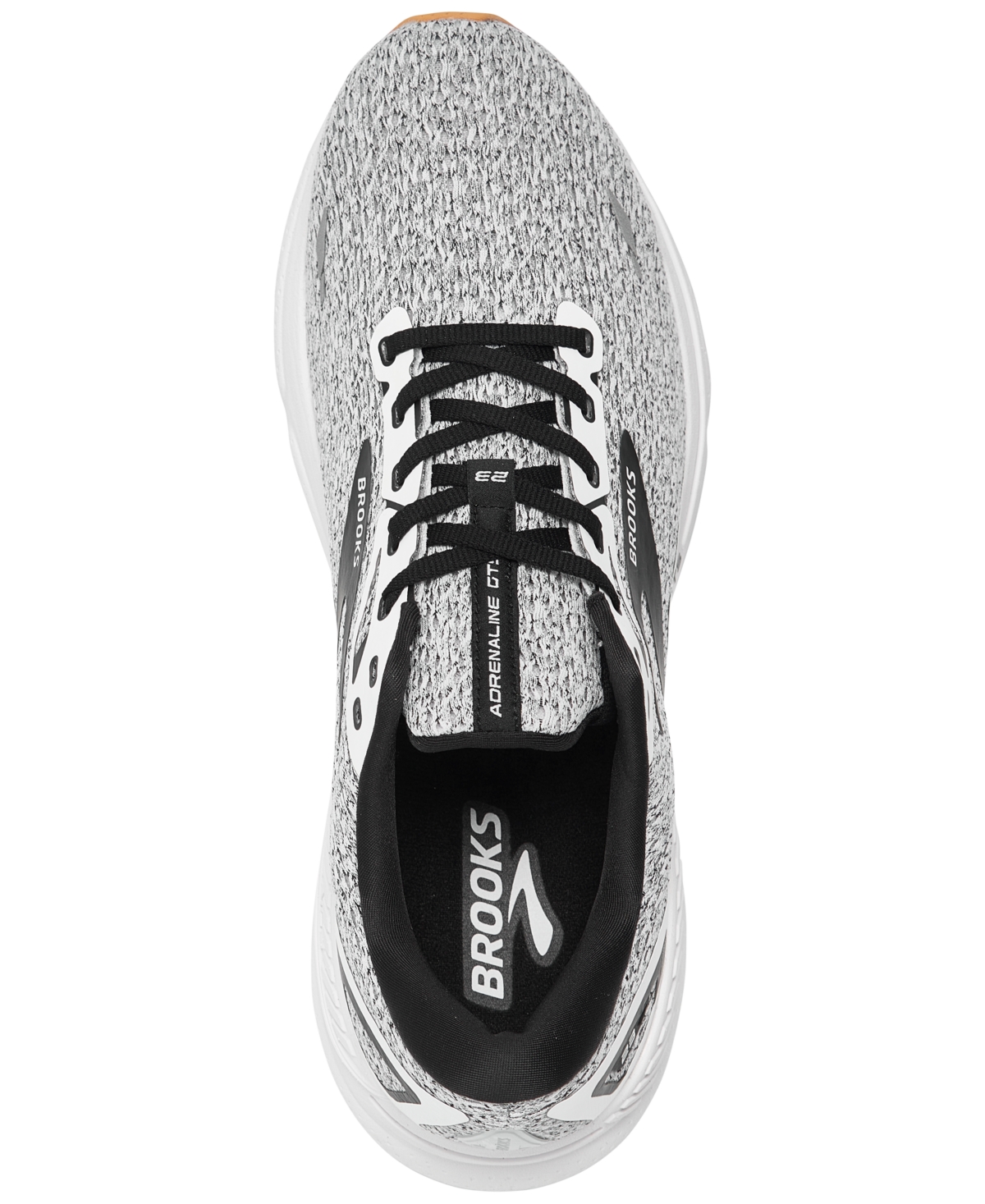 Shop Brooks Men's Adrenaline Gts 23 Running Sneakers From Finish Line In White,black
