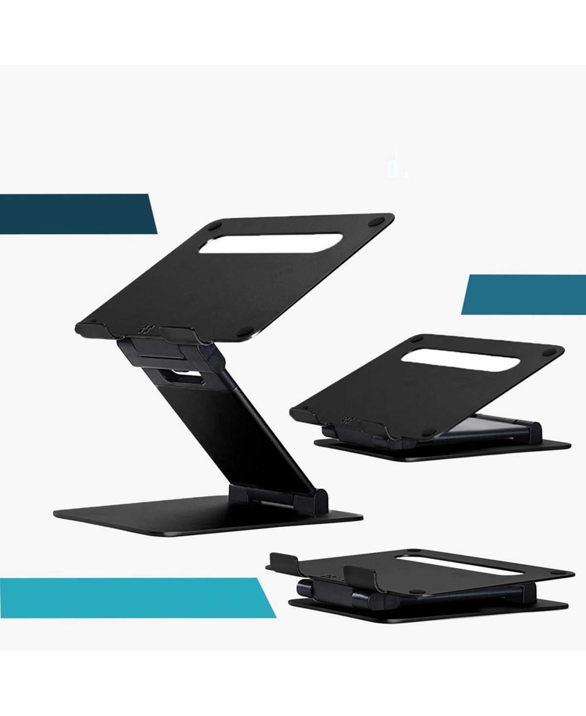 Ergonomic Laptop Stand: Adjustable Height, Compatible with All MacBook, Laptops, Tablets 11-17