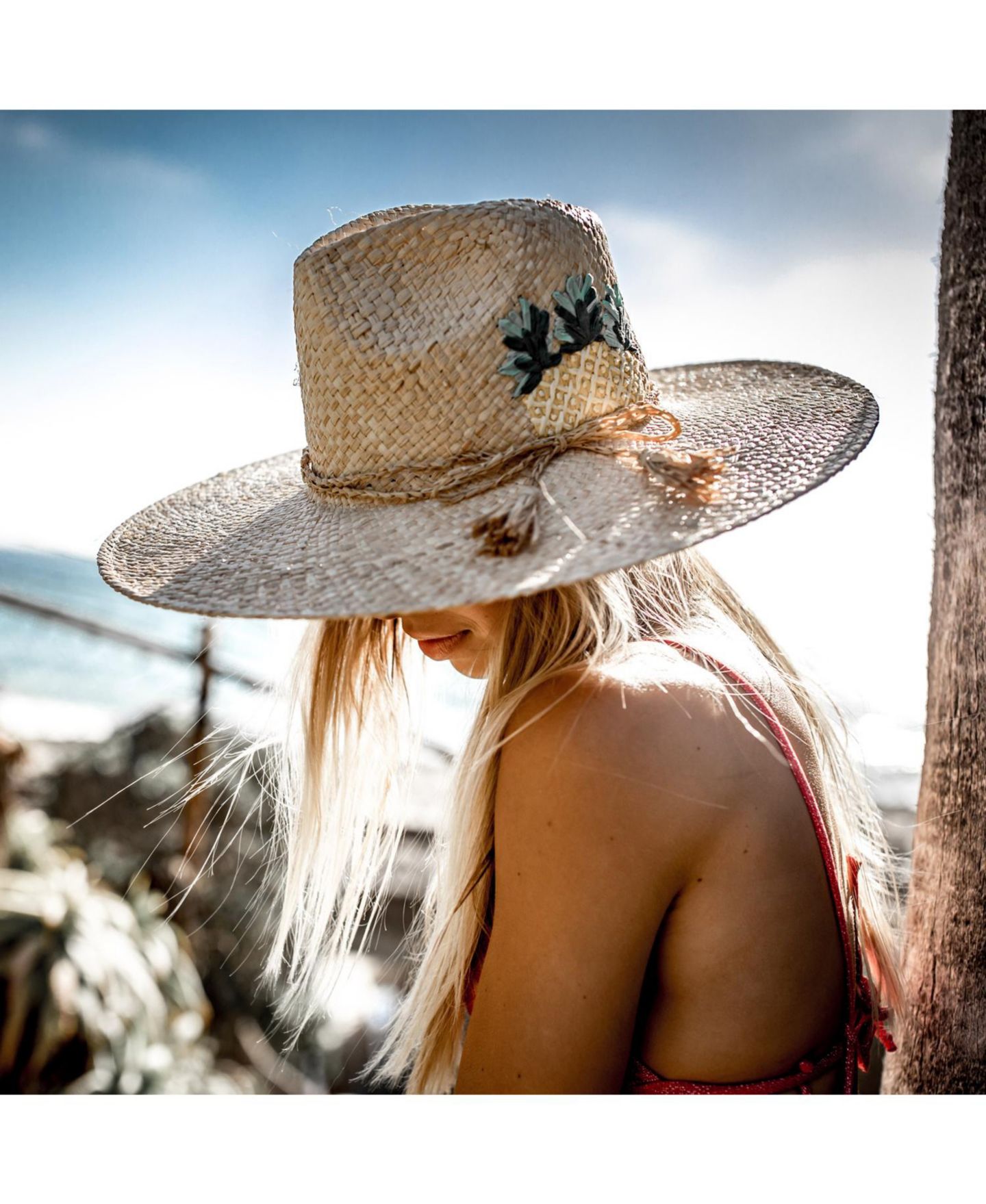 Женский головной убор Peter Grimm Sancho Wide Brim Raffia Sun Hat — фото 2
