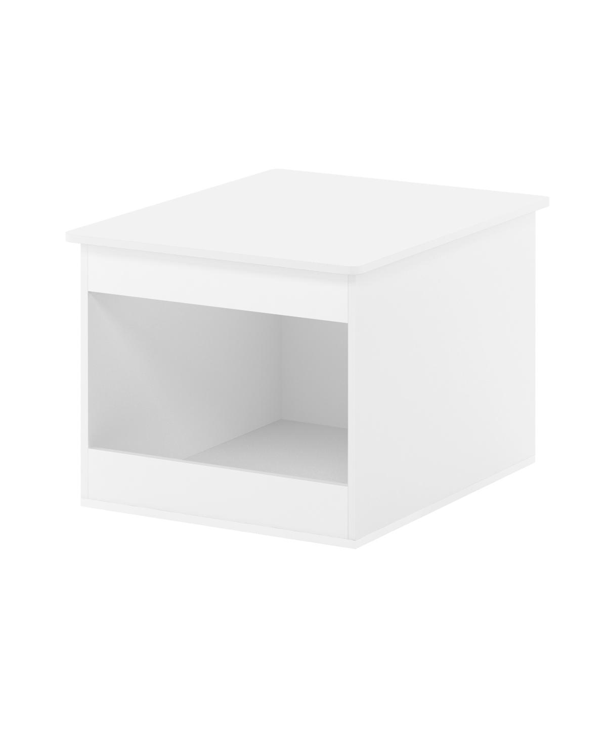 Peli Top Opening Litter Box Enclosure, Solid White - White
