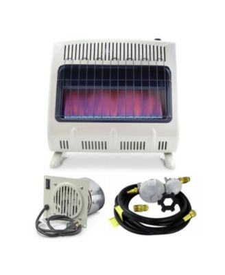 30,000 BTU Unvented Propane Heater with Built In Blower and 12ft Hose