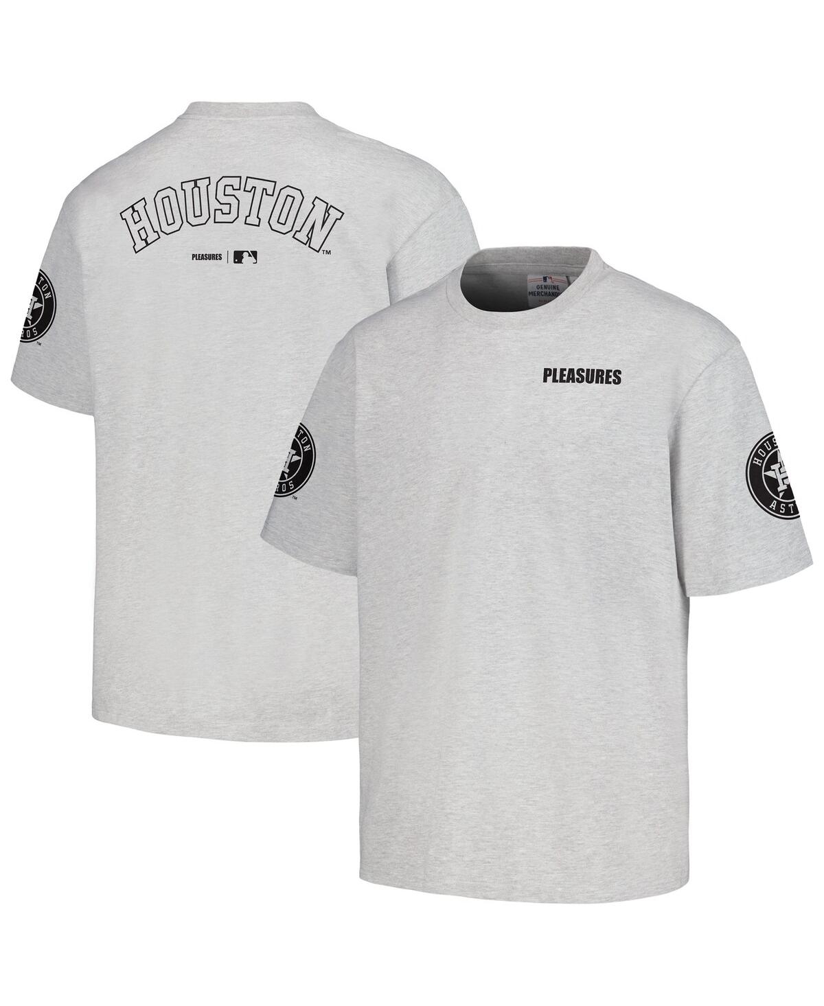Men's Pleasures Gray Houston Astros Team T-shirt - Gray