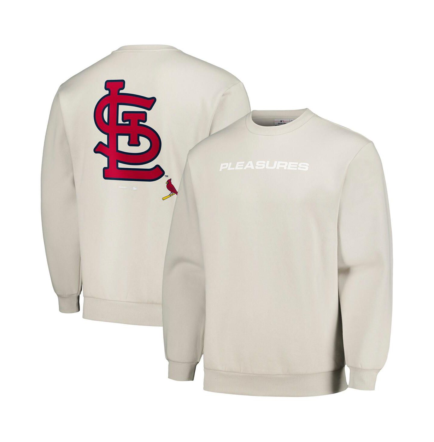 Мужская толстовка PLEASURES Gray St. Louis Cardinals Ballpark Pullover — фото 1