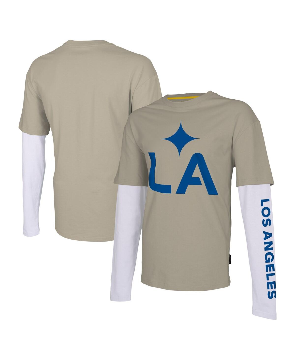 Men's Stadium Essentials Tan La Galaxy Status Long Sleeve T-shirt - Tan