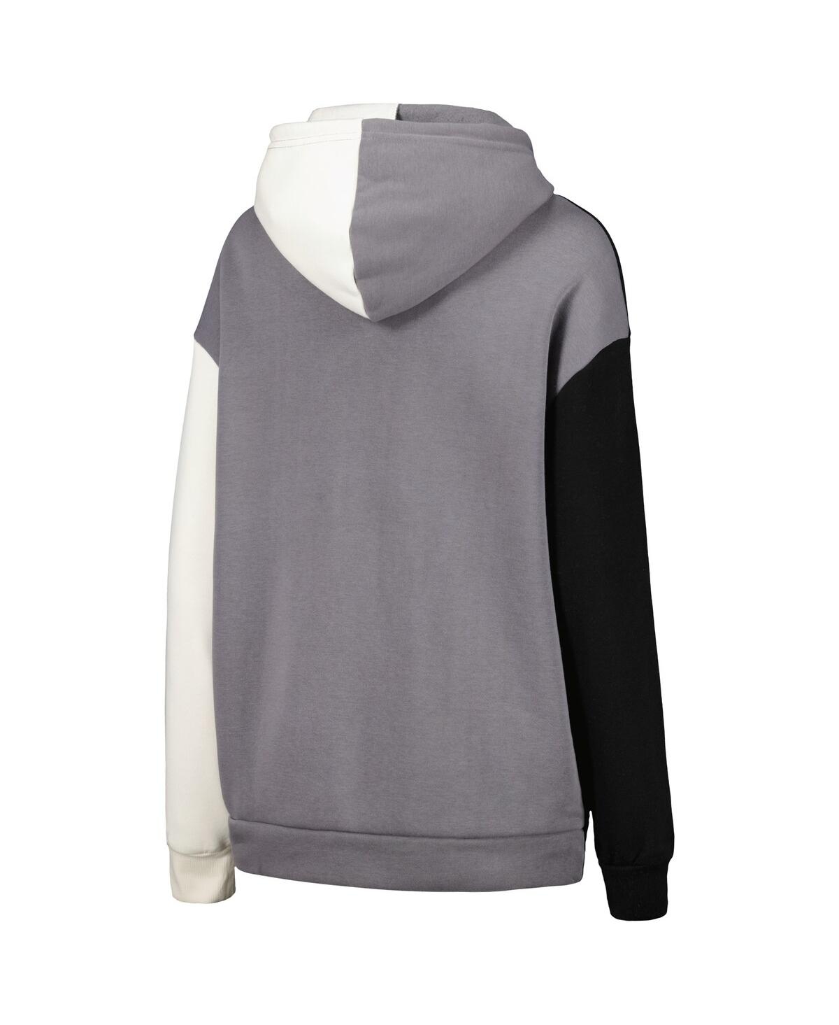 GAMEDAY COUTURE WOMEN'S GAMEDAY COUTURE BLACK UCF KNIGHTS HALL OF FAME COLORBLOCK PULLOVER HOODIE 