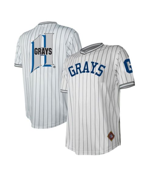 Мужской топ Stitches White Distressed Homestead Grays V-Neck Jersey