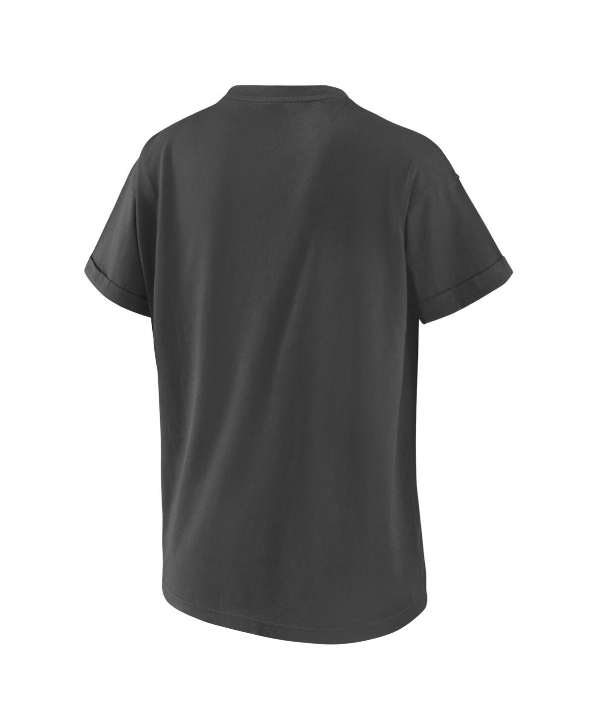 Shop Wear By Erin Andrews Women's  Charcoal New York Islanders 2024 Nhl Stadium Series Boyfriend T-shirt