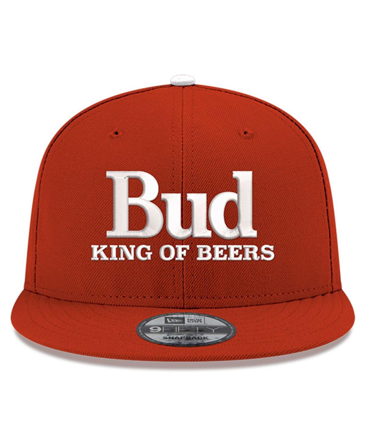 New Era Scarlet Hendrick Motorsports Budweiser 9fifty Adjustable Snapback Hat In Scarlet