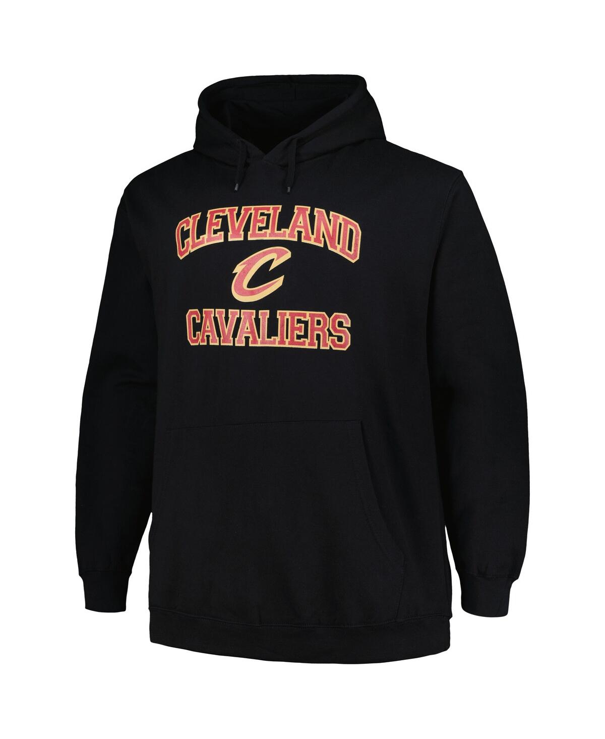 Men'sCleveland Cavaliers Big and Tall Heart and Soul Pullover Hoodie - Black