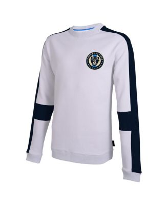 Men's White Philadelphia Union Half Time Pullover Sweatshirt