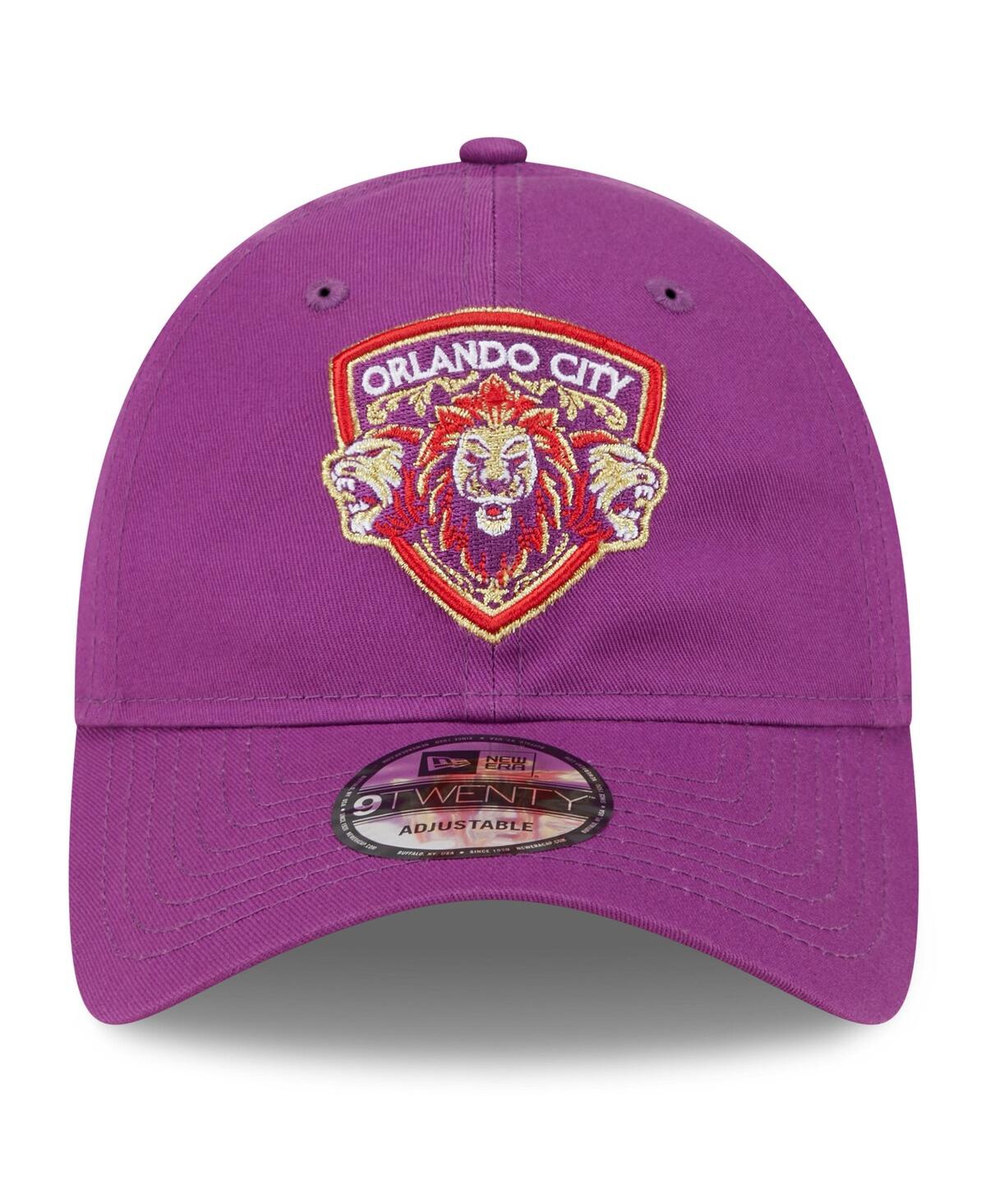 Shop New Era Men's  Purple Orlando City Sc Jersey Hook 9twenty Adjustable Hat