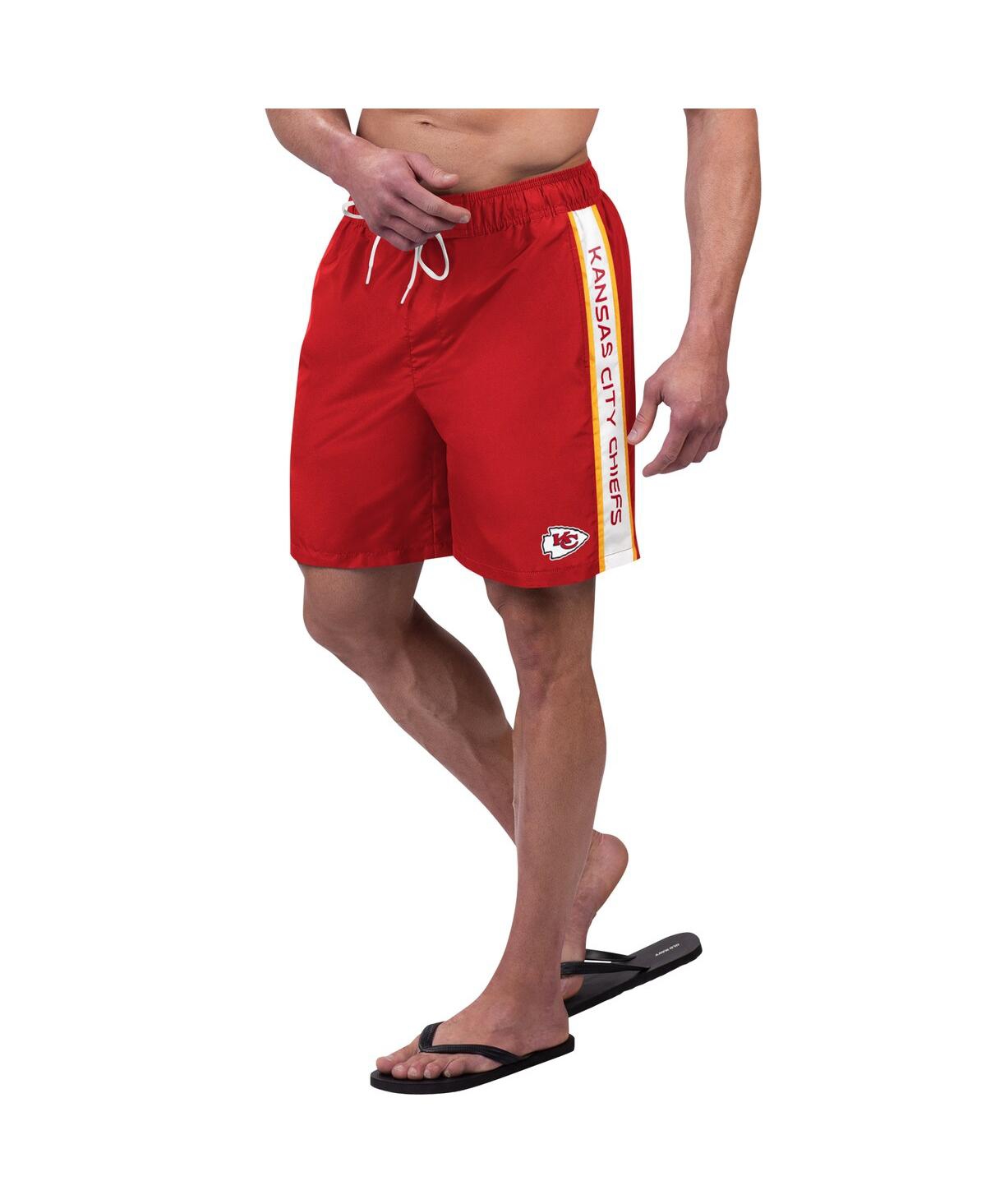 Men's G-iii Sports by Carl Banks Red Kansas City Chiefs Streamline Volley Swim Shorts - Red