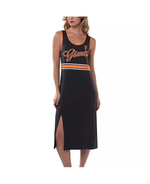 women's black san francisco giants main field maxi dress