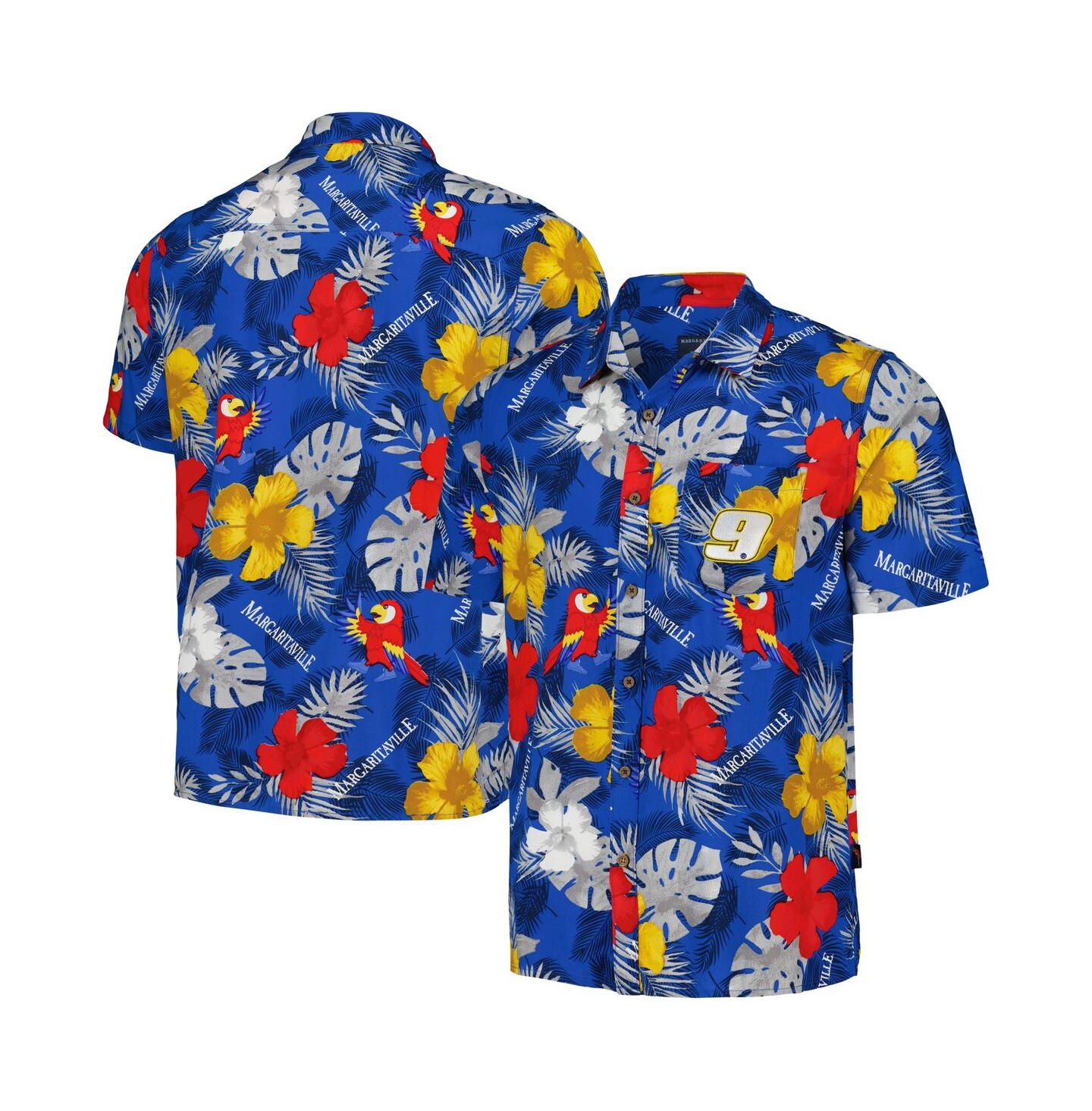 Мужская рубашка Margaritaville Royal Chase Elliott Island Life Floral Party Full-Button — фото 1
