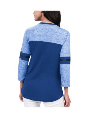 Women's Blue St. Louis Blues Play The Game 3/4-Sleeve T-shirt