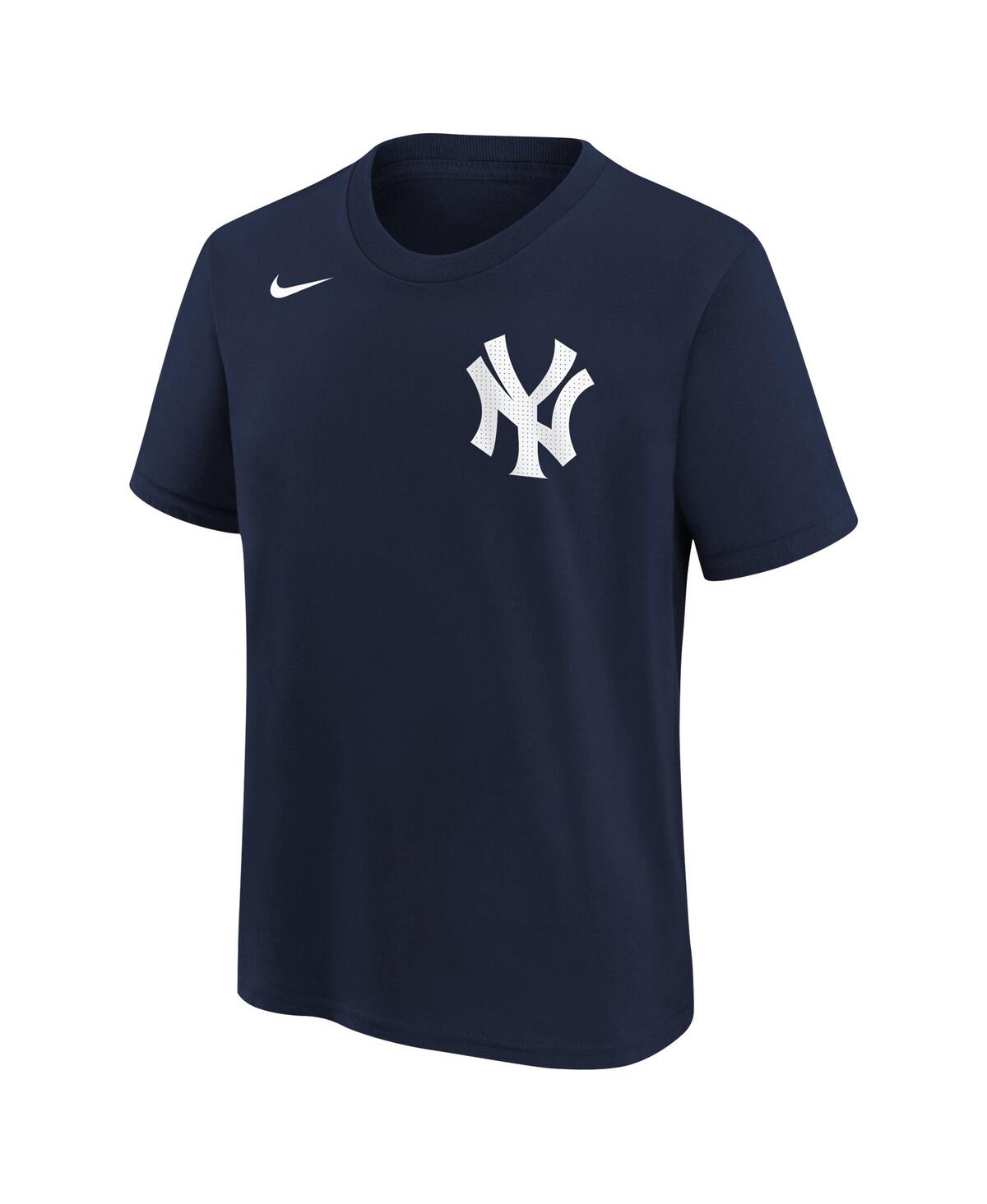 Nike Big Boys  Aaron Judge Navy New York Yankees Home Player Name And Number T-shirt In Navy