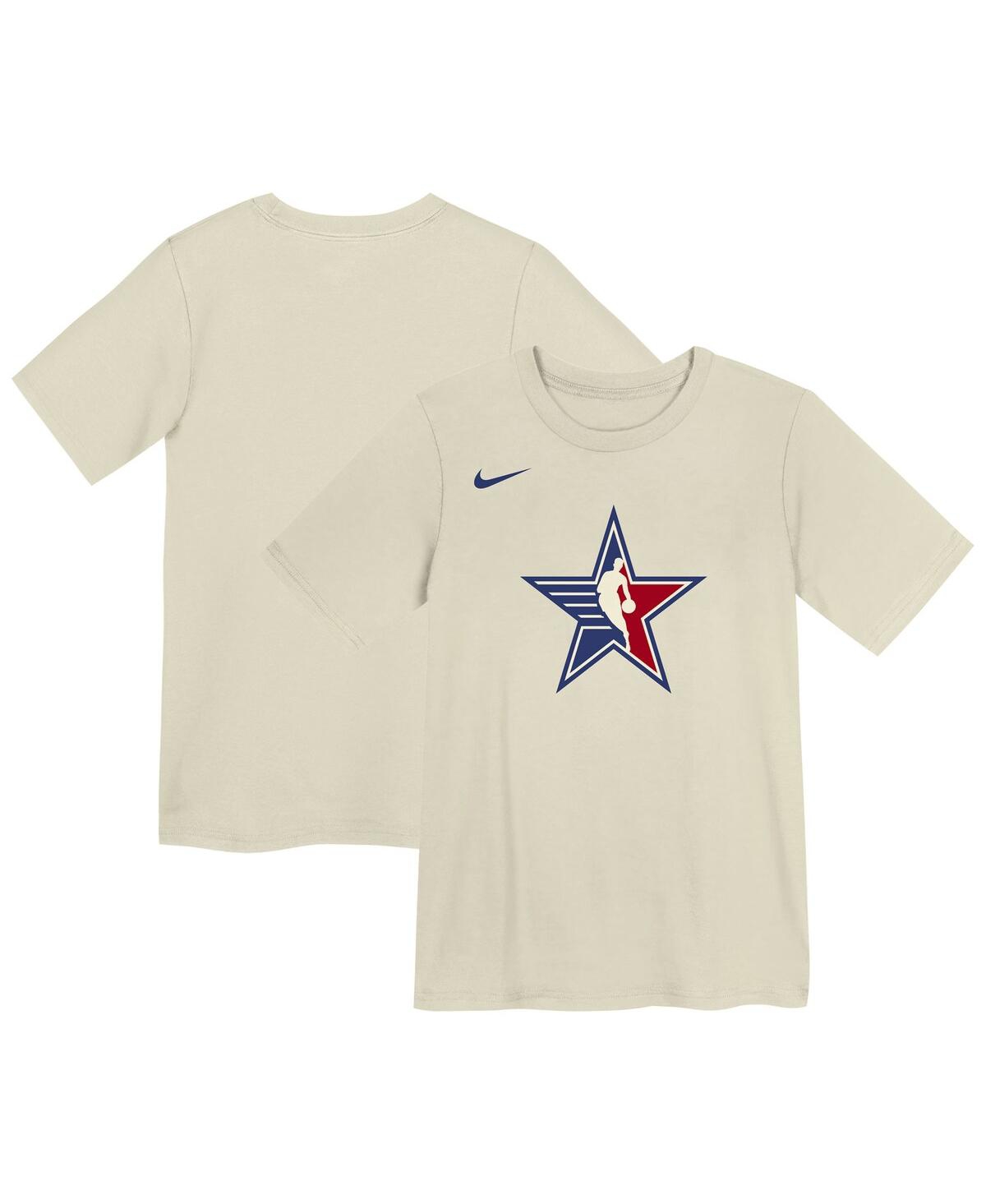 Outerstuff Kids' Little Boys And Girls Cream 2024 Nba All-star Game Essential T-shirt