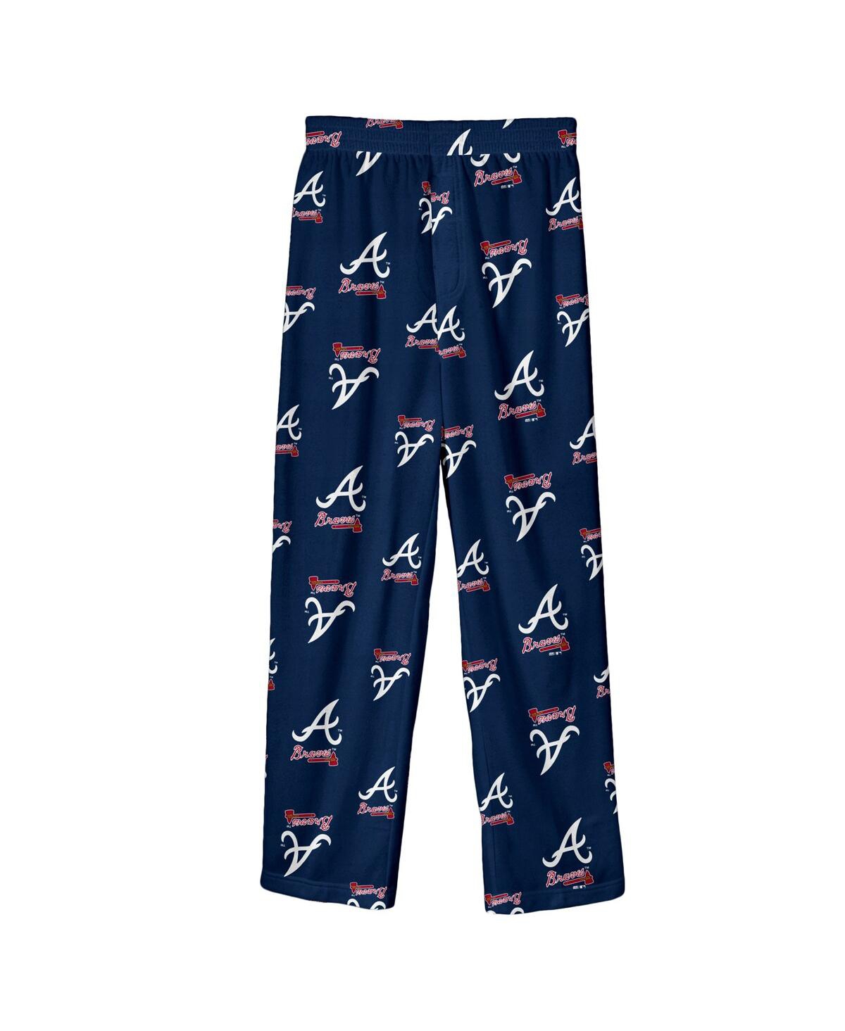 Outerstuff Kids' Big Boys  Navy Atlanta Braves Team Pants