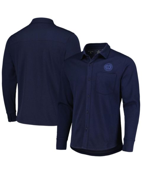 Мужские куртки Antigua Navy Philadelphia Union Streamer Diamond Button-Up Shacket