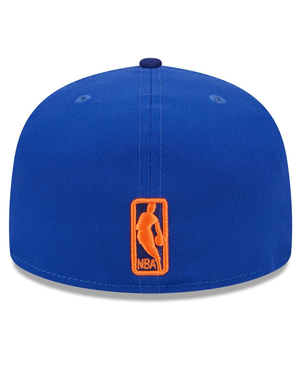 Men's New EraNew York Knicks 2024 Nba All-Star Game Rally Drive Checkerboard 59FIFTY Crown Fitted Hat - Blue