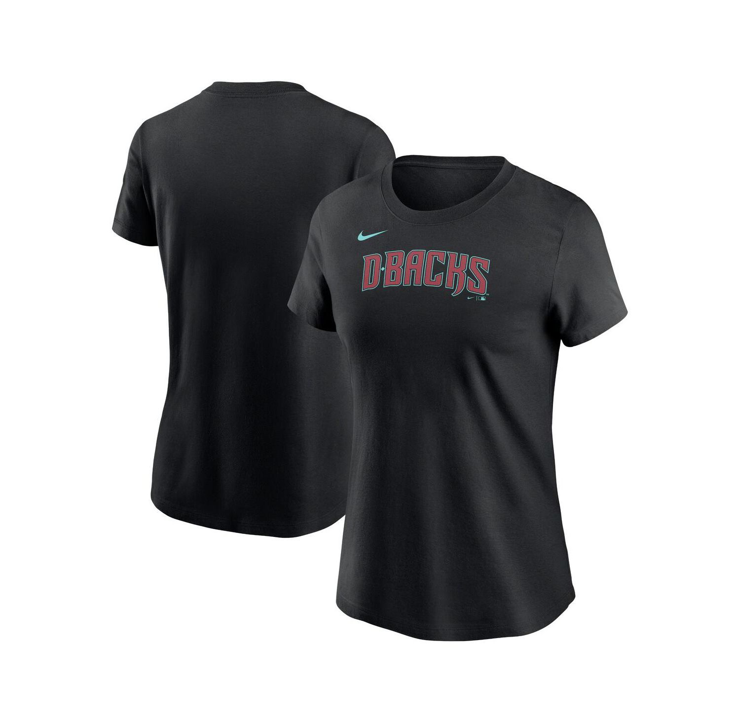 Women's Black Arizona Diamondbacks Wordmark T-shirt