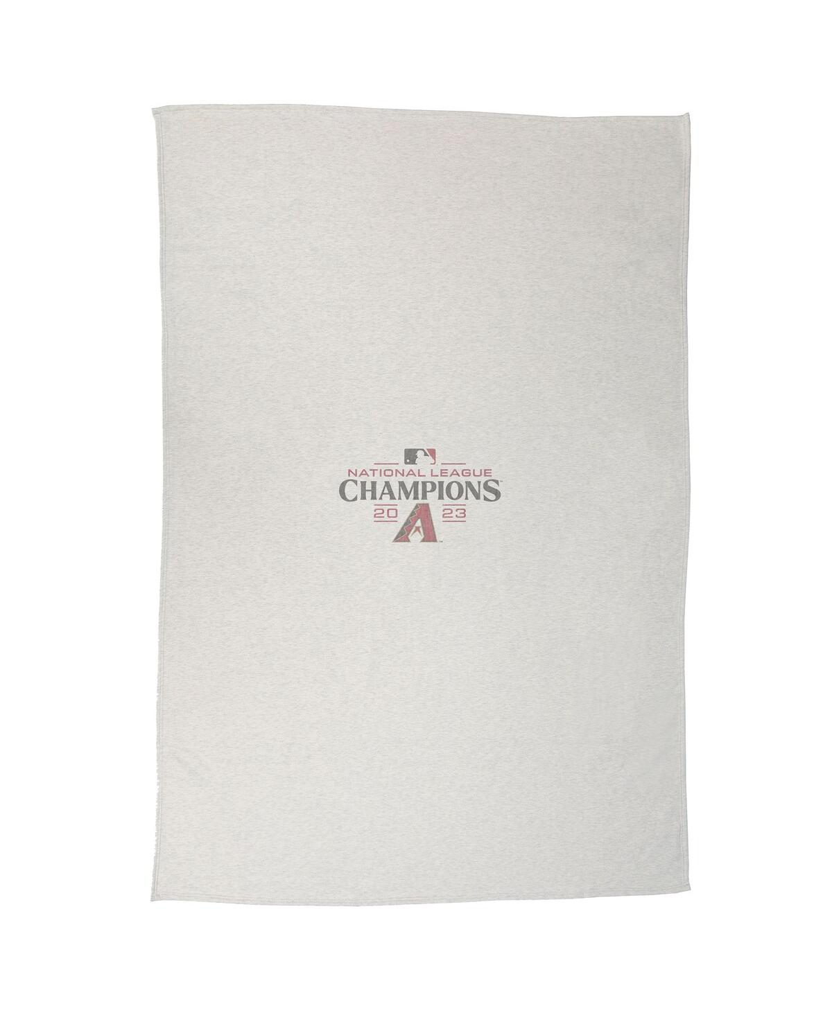 Logo Brands Arizona Diamondbacks 2023 National League Champions 54" X 84" Sweatshirt Blanket In Gray