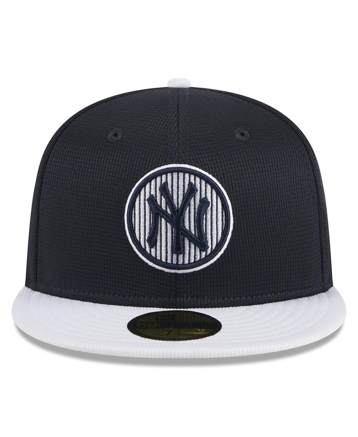 Men's New EraNew York Yankees 2024 Batting Practice 59FIFTY Fitted Hat - Navy