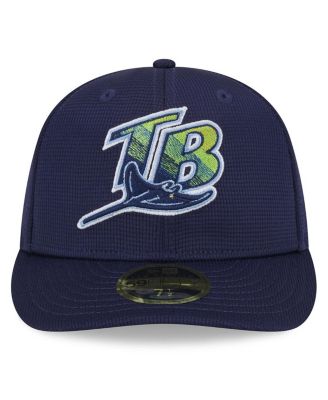 Men's Navy Tampa Bay Rays 2024 Batting Practice Low Profile 59FIFTY Fitted Hat