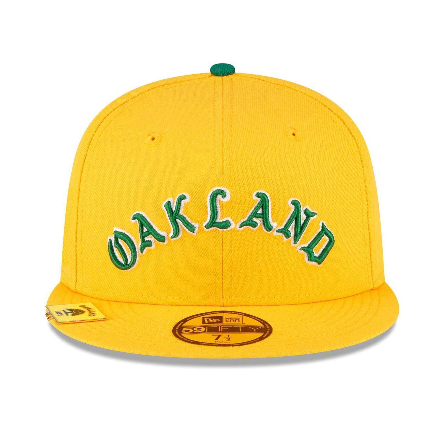 Men's Gold Oakland Athletics City Flag 59FIFTY Fitted Hat