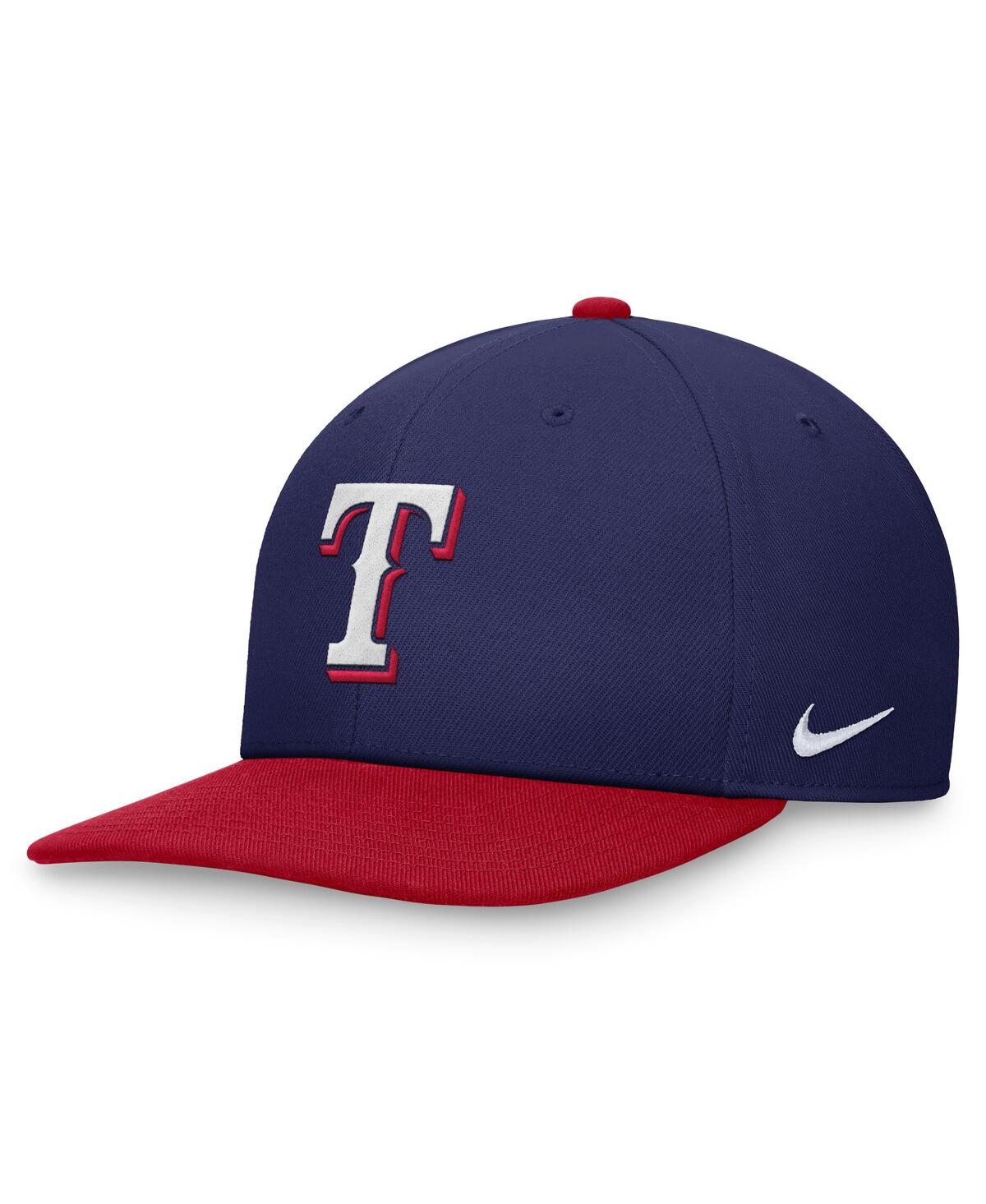 Shop Nike Men's  Royal, Red Texas Rangers Evergreen Two-tone Snapback Hat In Royal,red