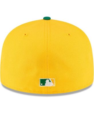 Men's Gold Oakland Athletics City Flag 59FIFTY Fitted Hat