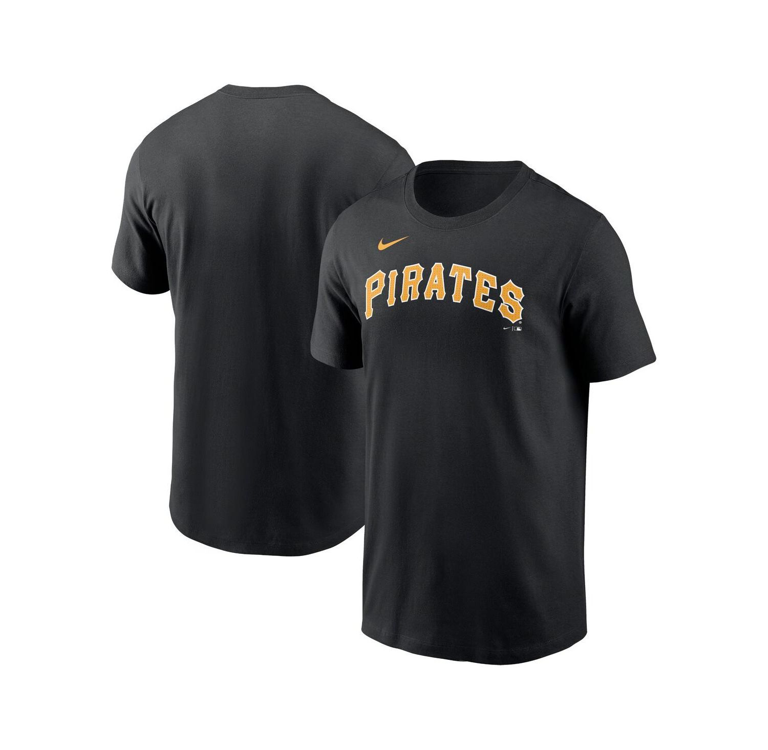 Men's Black Pittsburgh Pirates Fuse Wordmark T-shirt