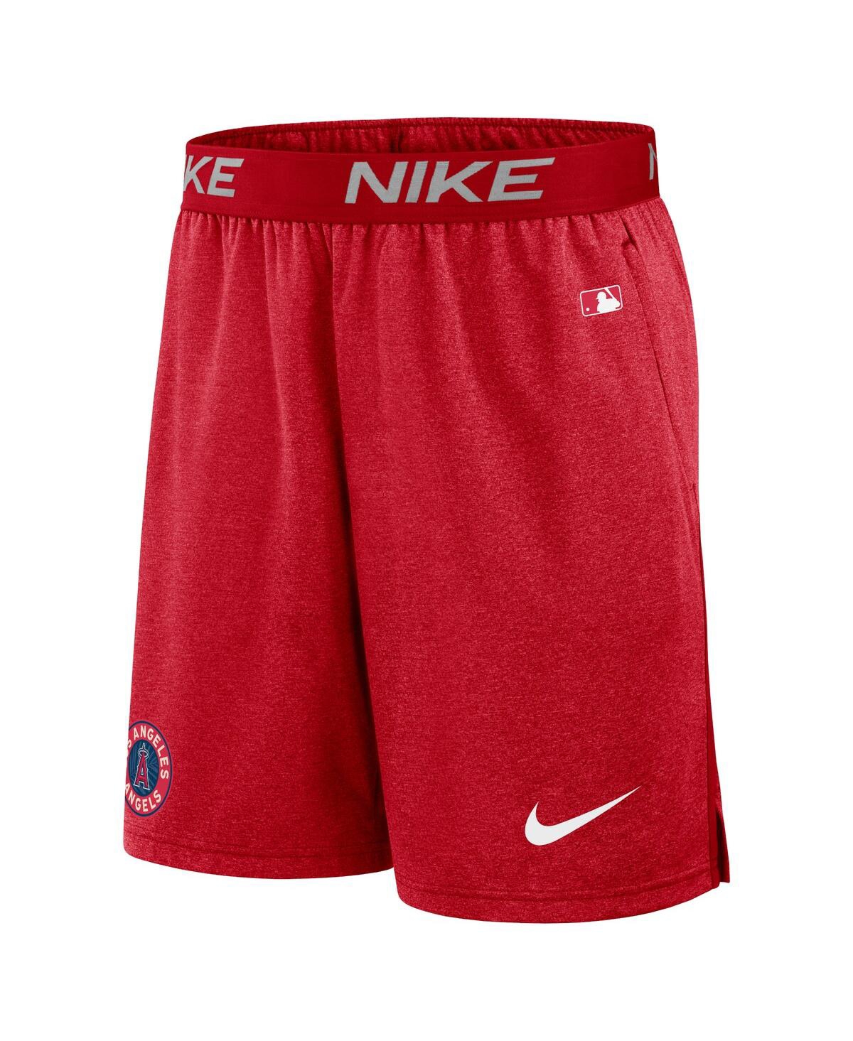 Shop Nike Men's  Red Los Angeles Angels City Connect Performance Practice Shorts