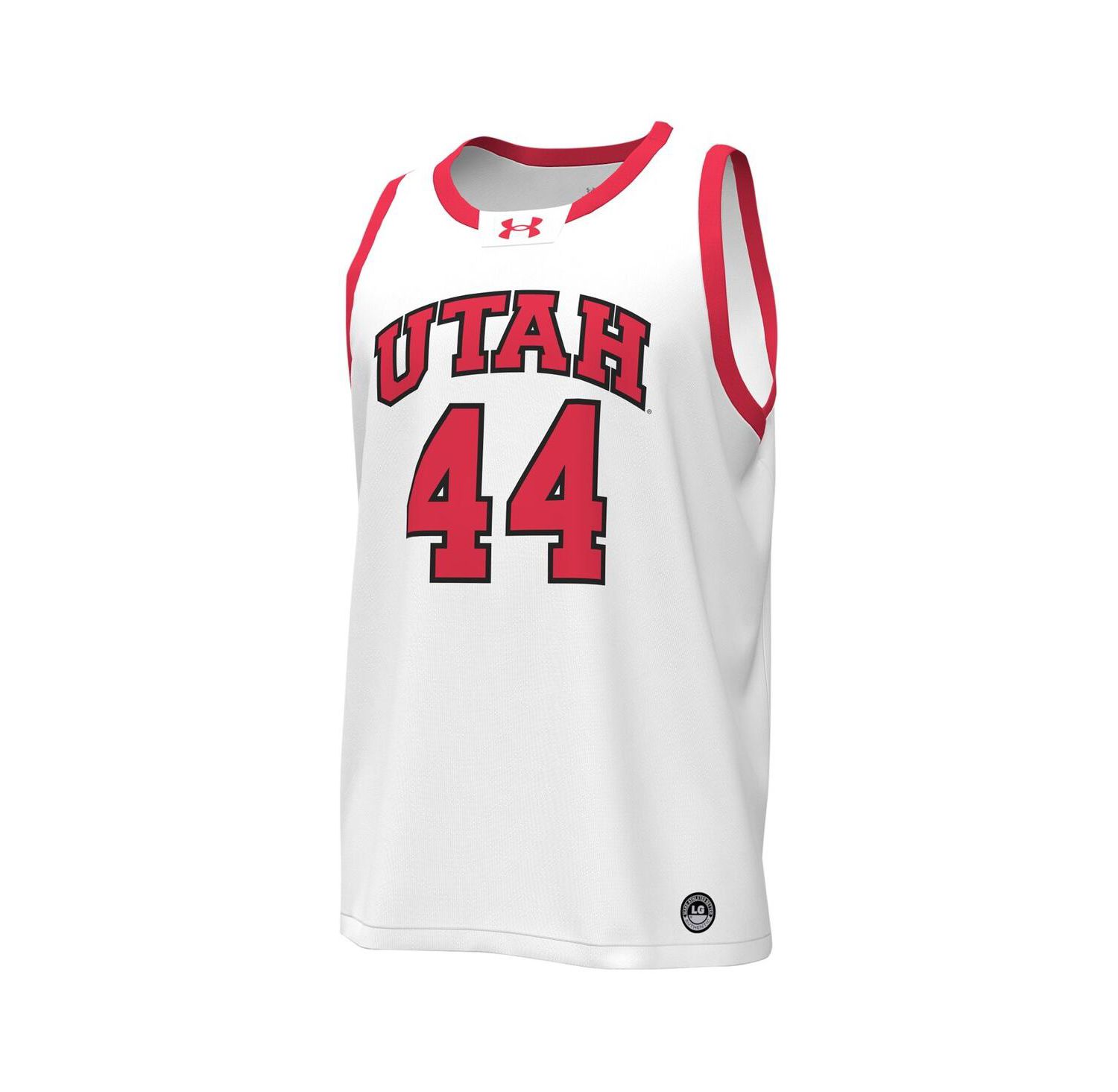 Men's #44 White Utah Utes Replica Basketball Jersey