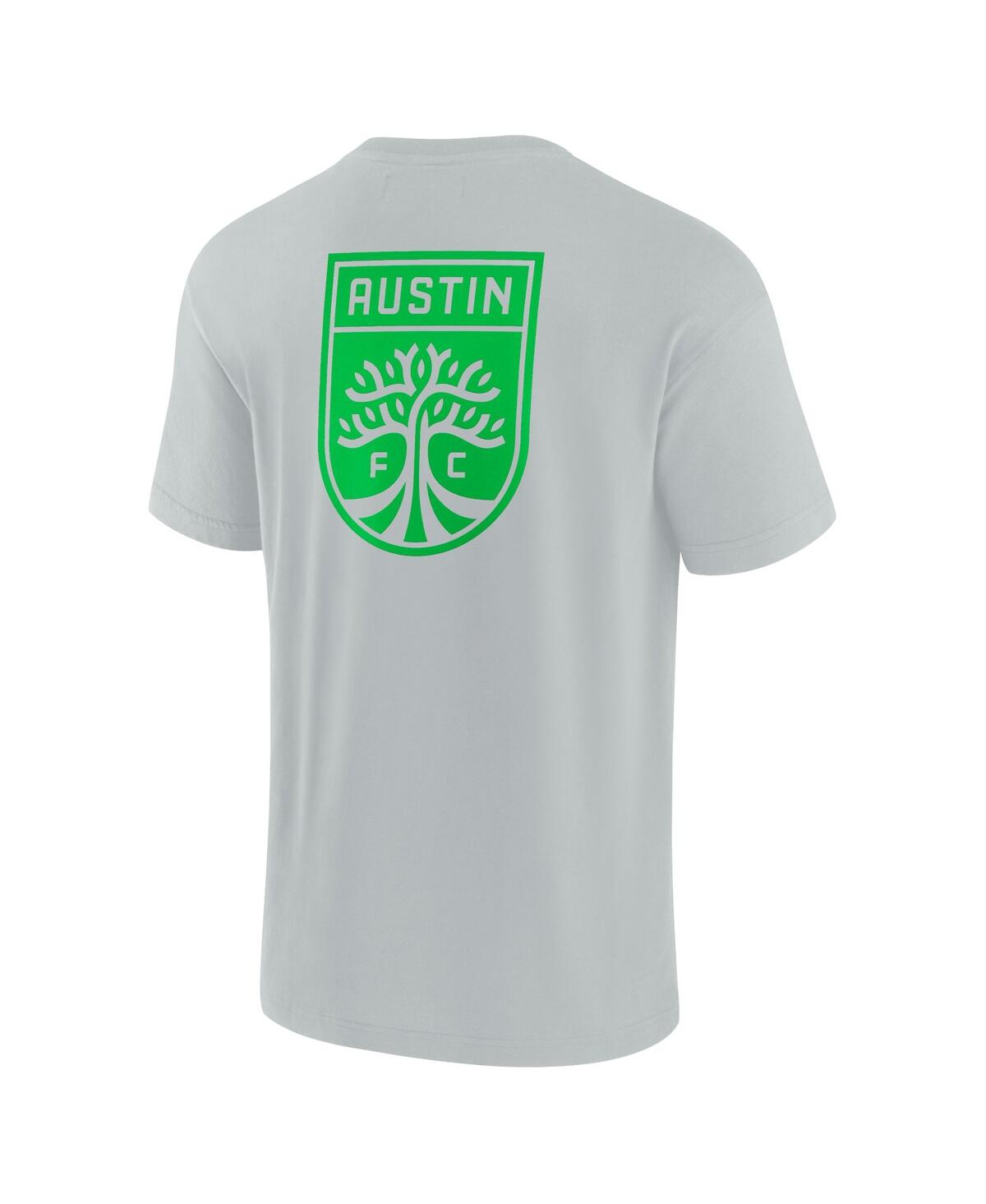 Shop Fanatics Signature Men's  Gray Austin Fc Oversized Logo T-shirt