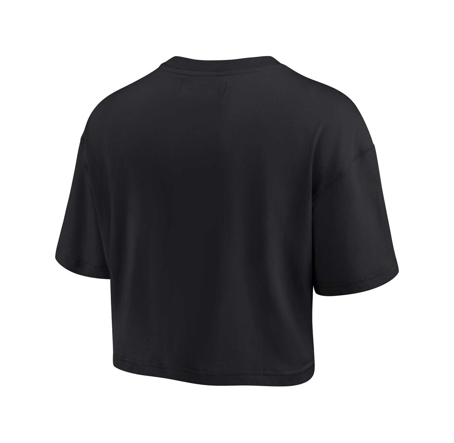 Women's Black Philadelphia 76ers Super Soft Boxy Cropped T-shirt