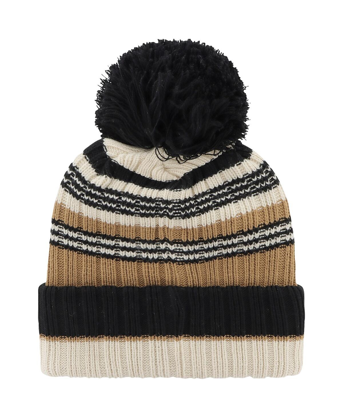 Shop 47 Brand Women's ' Khaki Tennessee Volunteers Barista Cuffed Knit Hat With Pom