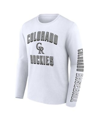 Men's Black, White Colorado Rockies Two-Pack Combo T-shirt Set