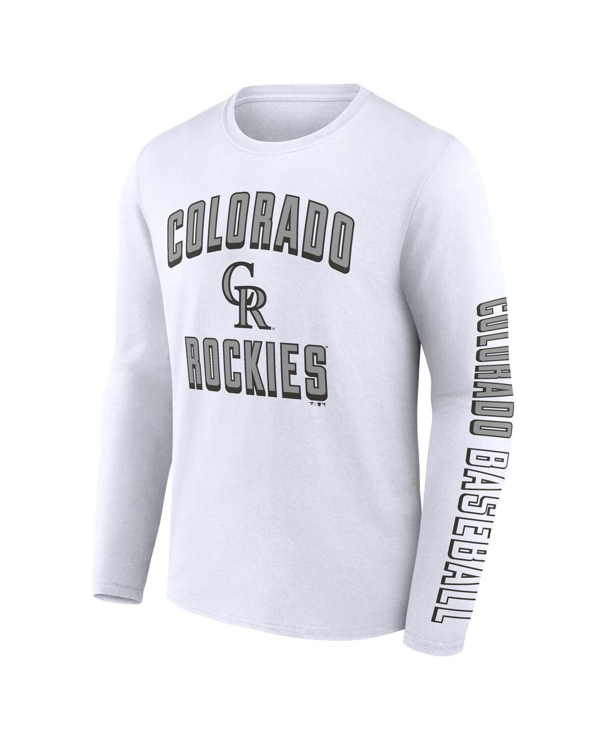 Men's Fanatics White Colorado Rockies Two-Pack Combo T-shirt Set - White
